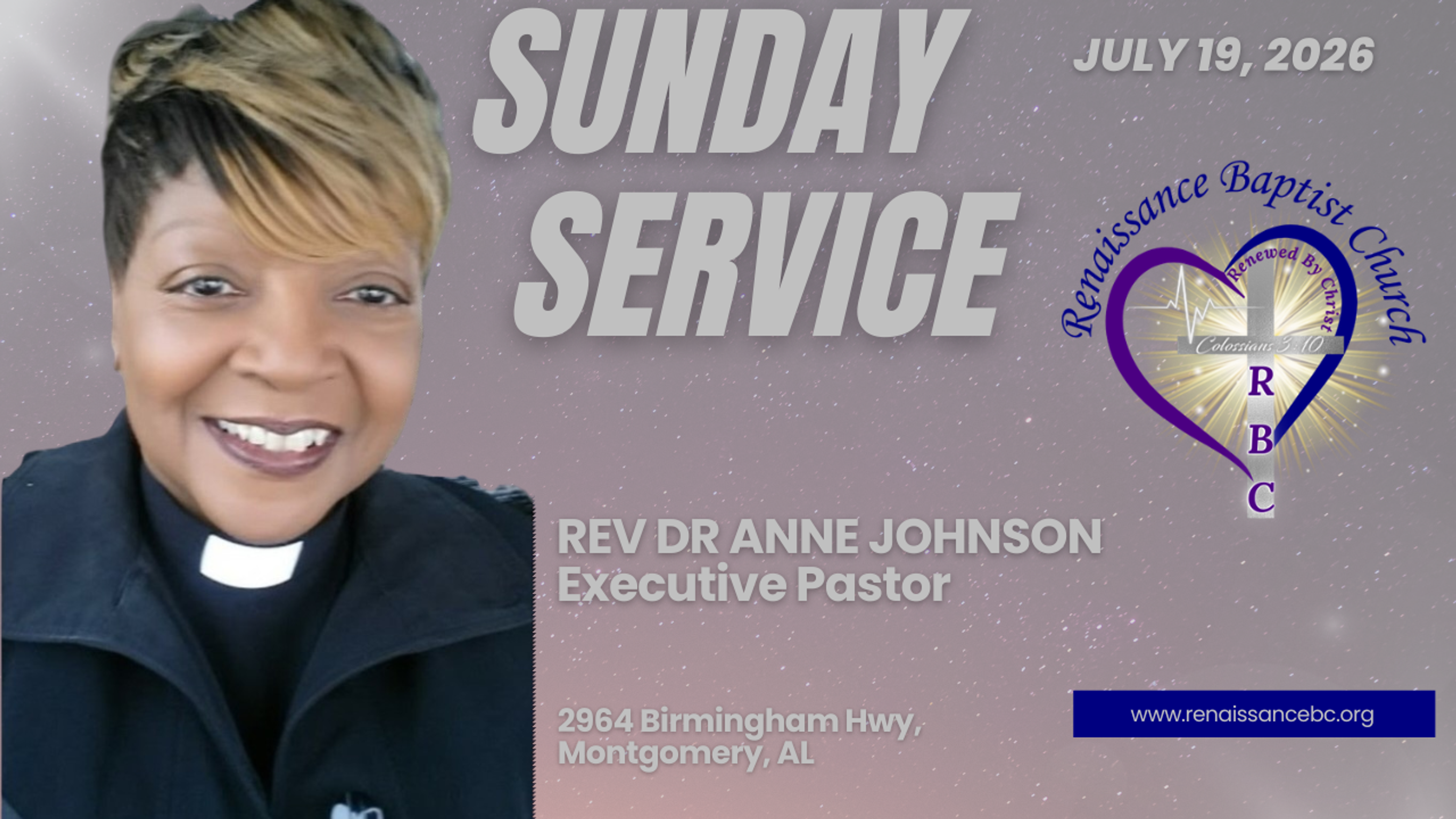 RBC Worship Service, July 19, 2026